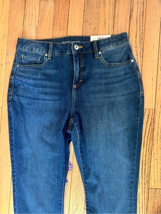 Style & Co. Denim - NWT Curvy Skinny Jeans Midrise Slimming Pocket Blue Denim Size 12